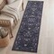 Jonathan Y Primrose Art Nouveau Floral Border Non-Slip Machine-Washable Dark Gray/Multi 2ft x 8ft Runner Rug BTF100A-28 - alternate 1
