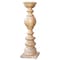 Homeroots 24" Natural Solid Wood Floor Pillar Candle Holder 482663 - alternate 4