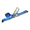 Tie 4 Safe 4'' x 60' Ratchet Strap w/ Flat Hook. WLL: 5,400 LBS Blue RT21R-1560-M12N-BU-C-1 - alternate 1