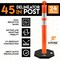 Xpose Safety 42in  T-Top Orange Traffic Delineator Post with 13 LB PVC Base, 24PK DLTB-ORG-42-24-X - alternate 5