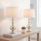 Jonathan Y Genie 28.5" Glass LED Table Lamp, Mercury Silver, 2PK JYL1061D-SET2 - alternate 8