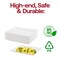 Smarty Had A Party 11" x 16" White Rectangular with Groove Rim Plastic Serving Trays (24 Trays), 24PK 7914-CASE - alternate 5