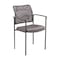Flash Furniture Jana Comfort Gray Mesh Stackable Steel Side Chair with Arms GO-516-2-GRY-GG - alternate 1