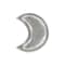Homeroots 7in Silver Crescent Cast Iron Vanity Tray 483179 - alternate 1