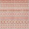 Homeroots 9' X 12' Salmon Beige And Copper Quatrefoil Washable Indoor Outdoor Area Rug 583250 - alternate 9