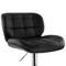 Elama 2 Piece Adjustable Faux Leather Tufted Bar Stool in Black with Chrome Base ELM-791-BLK - alternate 9