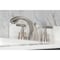 Kingston Brass Widespread Bathroom Faucet with Knurled Handle and Brass Pop-Up, Brushed Nickel KS4988KNL - alternate 5