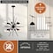 Vaxcel Estelle 12-Light 27.5 in W Matte Black Mid-Century Modern Sputnik Pendant Ceiling Fixture P0343R - alternate 6