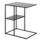 Homeroots 24" Gray Steel End Table With Shelf 543837 - alternate 5