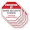 Signmission Protected By Home Security System 2, 10 inch X 10 inch, Aluminum Metal Signs, 5PK OC-A-5Pack-10-169 - alternate 1