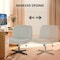 Yssoa Simple Deluxe Criss Cross Chair Wide Seat Armless Cross Legged Chair Home Office Desk Chair with Lu 3A88FNCHAIROFFICEGRY01 - alternate 5