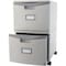 Storex Two-Drawer Mobile Filing Cabinet, 2 Legal/Letter-Size File Drawers, Gray, 14.75in x 18.25in x 26in 61310B01C - alternate 1