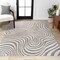 Jonathan Y Maribo High-Low Abstract Groovy Striped Gray/Ivory 10 ft. x 14 ft. Indoor/Outdoor Area Rug SCN103B-14 - alternate 5