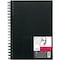 Canson Artist Series Sketch Art Book, Black Cover, Wire Binding, 80 Sheet, 7x10 inch C100510427 - alternate 1