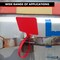 Kable Kontrol Write On Zip Tie Tags, 2in x 3in Flag Top, 12in L, 120 Lbs Strength, 100 Pcs, Red, 100PK CTWO-12-100-RD - alternate 3