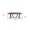 Homeroots 84" Natural Solid Wood Trestle Base Dining Table 606258 - alternate 8