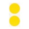 Brady Aisle Marking Tape Dots - Adhesive Vinyl, Solid Color, Yellow, 3in, 500PK 121034 - alternate 1