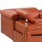 Homeroots Camel Italian Leather Power Reclining U Shaped Eight Piece Corner Sectional With Console 634676 - alternate 12