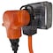 Ac Works Piggy-Back Adapter Cord, NEMA 14-30P/14-30R to TT-30R, 1 ft, 30A, 125V, STW 10/3, RV Use PB1430TT - alternate 5