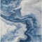 Homeroots 10' X 14' Navy Blue And Silver Abstract Washable Indoor Outdoor Area Rug 618339 - alternate 7