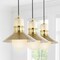 Jonathan Y Colin 3-Light 35" Adjustable Iron/Glass Retro Hurricane Triple Linear LED Pendant, Brass Gold JYL6121A - alternate 9