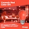Bulbrite 25-Watt Equivalent Ceramic Red Color S14 Weatherproof Outdoor E26 Medium Base LED Light Bulb, 10PK 862318 - alternate 4