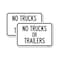 Signmission No Trucks or Trailers, 18'' X 24'' 2 Signs, Heavy Gauge Aluminum, 2PK A-1824-2PACK-23556 - alternate 1
