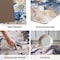 World Rug Gallery Contemporary Abstract Cushioned Anti Fatigue Standing Kitchen Mat 18 ft x 47 ft Blue WR16BLUE18X47 - alternate 5