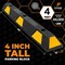 Xpose Safety Parking Block, Rubber, 4 in Height, 48 in Length, Black/Yellow 24 PK PBSY-4-24-X - alternate 6