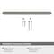 Amerock Revolve 6-5/16 inch (160mm) Center-to-Center Satin Nickel Cabinet Pull, 25PK 25VMP36854G10 - alternate 5