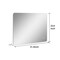Homeroots 31" Clear Lighted Unframed Bathroom Vanity Mirror 564849 - alternate 6