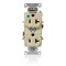 Leviton Duplex Outlet, Ivory 20A 125V C8300-I - alternate 1