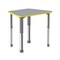 Correll Trapezoid 32 in W, 22 in L, 25 in to 35 in H, Particleboard, Gray Granite AD2232TF-TRP-15-13-38 - alternate 1