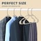 Lifemaster Heavy Duty Plastic Clothes Hangers, Non-Slip, Space-Saving, Holds 5 lbs, Ivory, 5PK LMPLCIVO5 - alternate 5