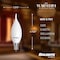Bulbrite 5 Watt LED CA10 Light Bulbs, Warm Dimming 3000K Soft White, 1800K Candlelight, 500 Lumens, 4PK 862886 - alternate 12
