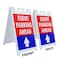 Signmission Event Parking Ahead With Up Arrow, A-Frame & 2 Decals Installed, Heavy-Duty Plastic Frame SBHD-D-2436-EventParkingAheadWithUpArrow - alternate 4