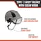 Malta Dynamics SafetyHelmet w/Clear Visor, Polyethylene, Ratchet, Grey, Fits Hat Size One Size Fits Most HTG1101 - alternate 6
