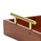 Homeroots 16" Brown And Gold Solid Wood Handmade Serving Tray With Handles 625663 - alternate 7