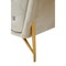 Homeroots 69in Pearl Tufted Velvet And Gold Chesterfield Love Seat 489284 - alternate 5