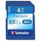 Verbatim Americas Verbatim  Premium SDHC Memory Card, UHS-I Class 10, 4 GB, Blue 96171 - alternate 4