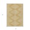 Homeroots 5' X 8' Gold And Ivory Geometric Washable Indoor Outdoor Area Rug 598569 - alternate 7