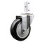 Service Caster 4 Inch Black Polyurethane Wheel Swivel 7/8 Inch Square Stem Caster SCC SCC-SQ20S414-PPUB-BLK-78 - alternate 1