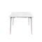 Homeroots 71" White and Silver Marble and Metal Dining Table 534375 - alternate 7