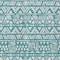 Homeroots 8' X 10' Teal Blue And Ivory Southwestern Washable Indoor Outdoor Area Rug 594193 - alternate 7