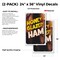 Signmission Honey Glazed Ham, Vinyl Decals Only 24 Inch x 36 Inch, Vinyl Decal, 2PK DSB-2436-2PACK-30393 - alternate 2