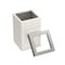 Gatco Modern Square 3 Gal. Wastebasket, Matte Pearl/Satin Lid 1935SN - alternate 4