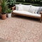 Homeroots 9' X 12' Coral And Ivory Damask Washable Indoor Outdoor Area Rug 595131 - alternate 1