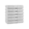 Arkwright Home Egyptian Cotton Hand Towel 16x30 Light Grey - Pack of 6, 6PK P-EGYP-1630-LGY - alternate 1