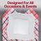 Smarty Had A Party 7" White Wave Plastic Appetizer/Salad Plates (120 Plates), 120PK 7907-CASE - alternate 5