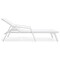 Leisuremod Marlin Patio Chaise Lounge Chair with Armrests in White Aluminum Frame, White, 2PK MLAW-77W2 - alternate 9